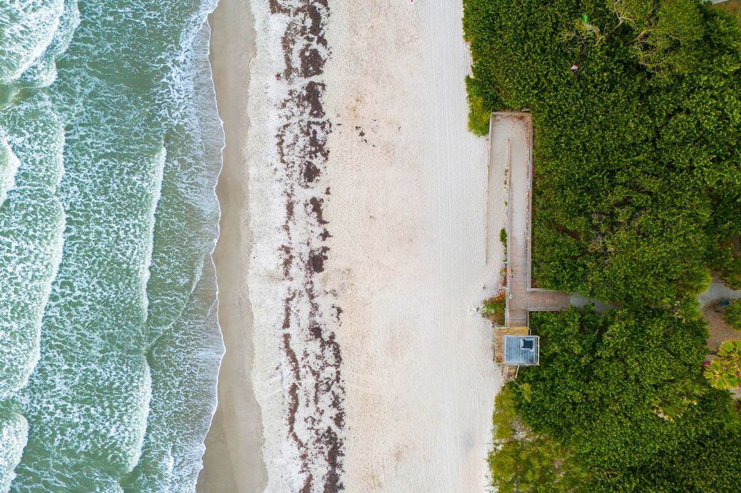 Oceanfront home and the Cocoa Beach coastline from Dustin’s property gallery